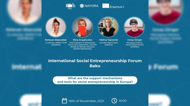 Bakıda “Beynəlxalq Sosial Sahibkarlıq Forum”u keçiriləcək
