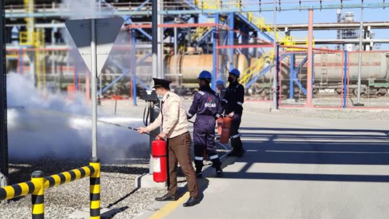 Fövqəladə Hallar Nazirliyi Neft Emalı Zavodunda tədbir təşkil edib