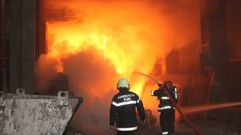 Bakının 2 rayonunda yanğın baş verib