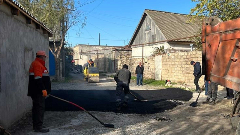 Sabunçu rayonunda şəhid ailəsinin yaşadığı küçə abadlaşdırılıb