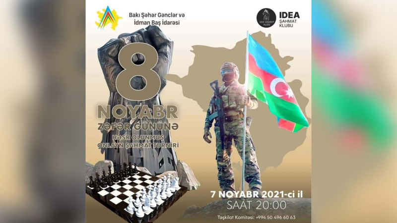 Bakıda “Zəfər günü”nə həsr olunmuş şahmat turniri keçiriləcək