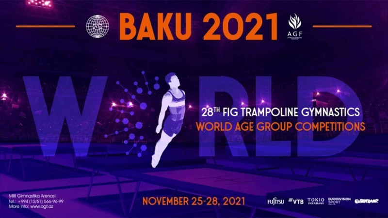 Paytaxtda yaş qrupları arasında batut gimnastikası üzrə dünya çempionatı keçirilir