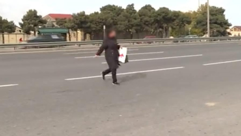Xəzər rayonunda sürət həddi 110 km/saat olan yolda piyada keçidi mövcud deyil