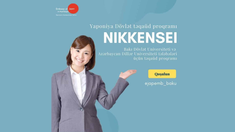 Bakı Dövlət Universiteti və Azərbaycan Dillər Universiteti tələbələrinə Yaponiyada 1 illik təlim proqramı təklif olunur