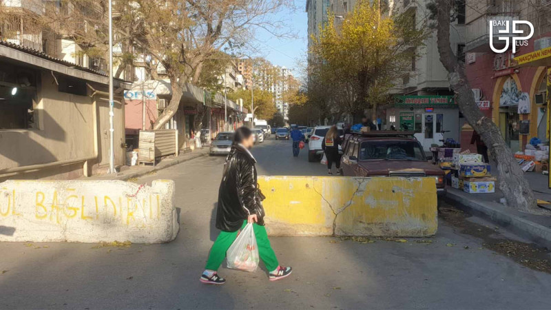 Nərimanov rayonunda küçələr təmirə bağlanıb - yollarda tıxac yaranıb