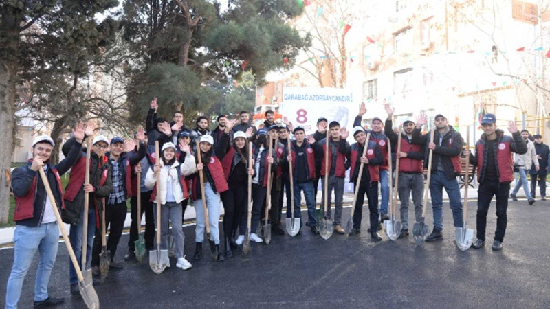 Nəsimi rayonunda üç bınanı əhatə edən məhəllədə abadlıq işləri yekunlaşıb