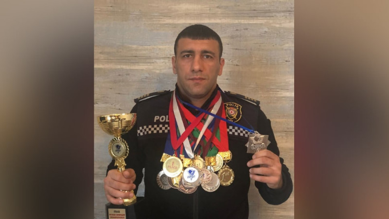 Polis əməkdaşı dünya çempionatında gümüş medala layiq olub