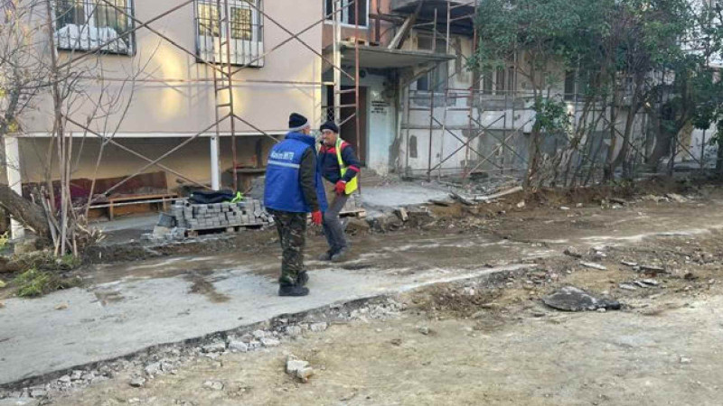 Nəsimi rayonunda abadlıq-quruculuq işləri davam edir
