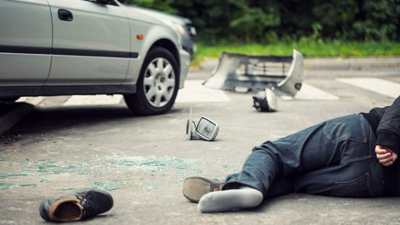 Bakıda piyadanı avtomobil vurub