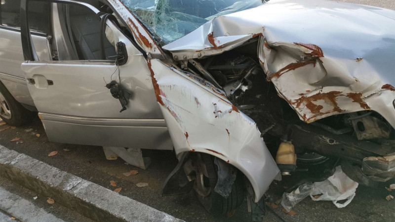 Nərimanov rayonunda iki avtomobil toqquşub