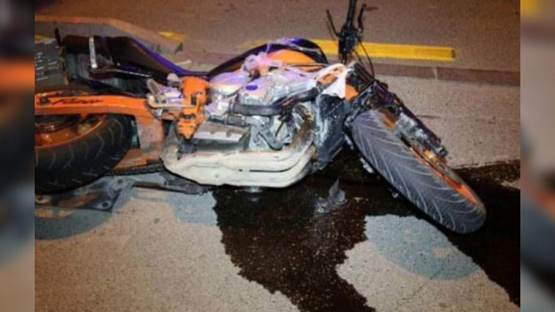 Nəsimi rayonunda motosiklet və minik avtomobili toqquşub