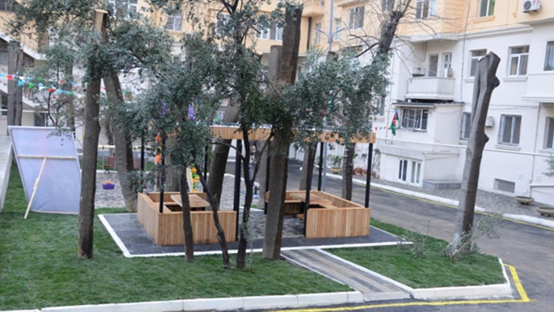 Nəsimi rayonunda 1000 nəfər sakini əhatə edən məhəllə abadlaşdırılıb