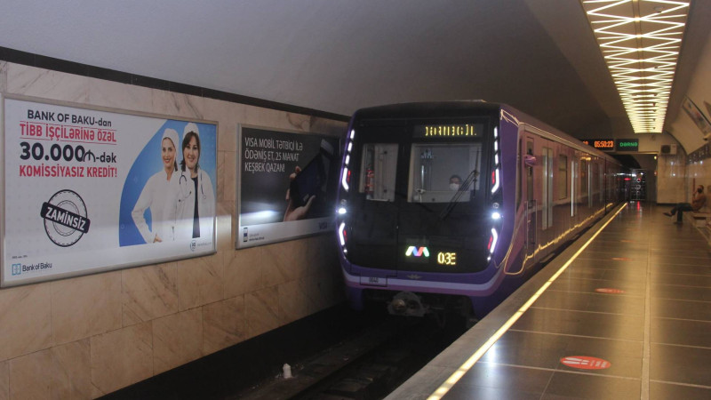 Bakı metrosu bayram günlərində gücləndirilmiş iş rejimində fəaliyyət göstərəcək