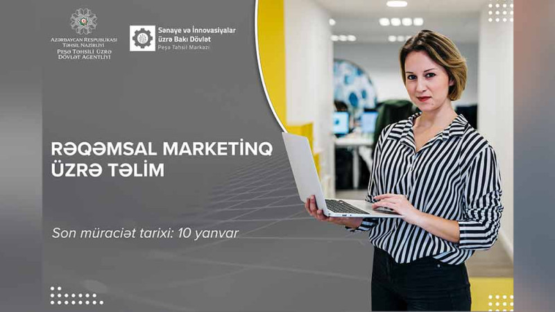 Sənaye və İnnovasiyalar üzrə Peşə Təhsil Mərkəzində pulsuz təlimlərə start verilir