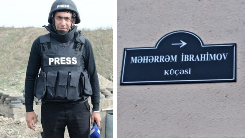 Binəqədi rayonunda bir küçə şəhid jurnalist Məhərrəm İbrahimovun adını daşıyacaq