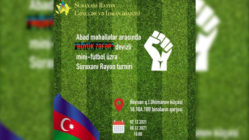Bakıda abad məhəllələr arasında mini-futbol üzrə turnir keçiriləcək