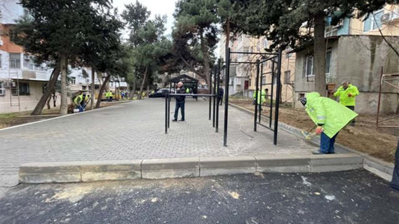 Nəsimi rayonunda təmir-bərpa işləri davam etdirilir