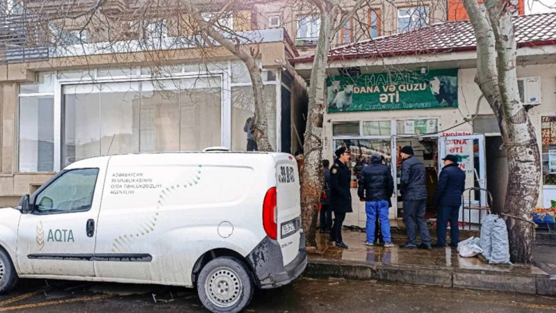 Xətai rayonunda 3 heyvan kəsimi məntəqəsində qanun pozuntuları aşkarlanıb