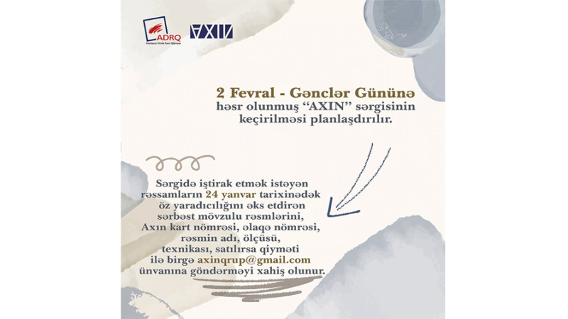 Dövlət Rəsm Qalereyasında rəsm sərgisi təşkil olunacaq