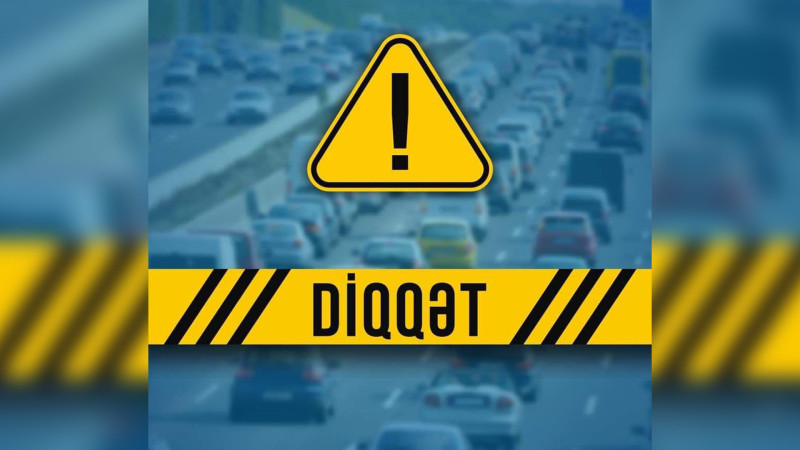 BNA məlumat verib: Nərimanovda yolun hərəkətinə məhdudiyyət qoyulacaq