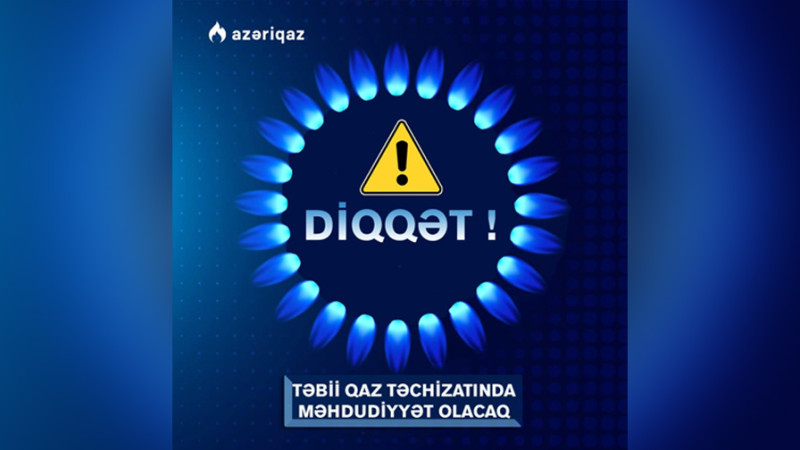 Bakının bir neçə rayonlarında qaz olmayacaq