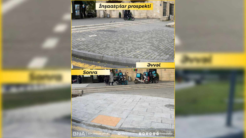 Bakıda “Statistika dairəsi”ndə piyadalar üçün yenilik edilib