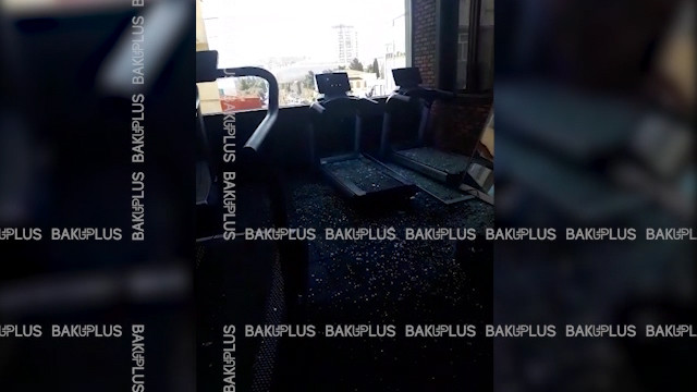 Bakıda güclü külək pəncərəni sındırıb