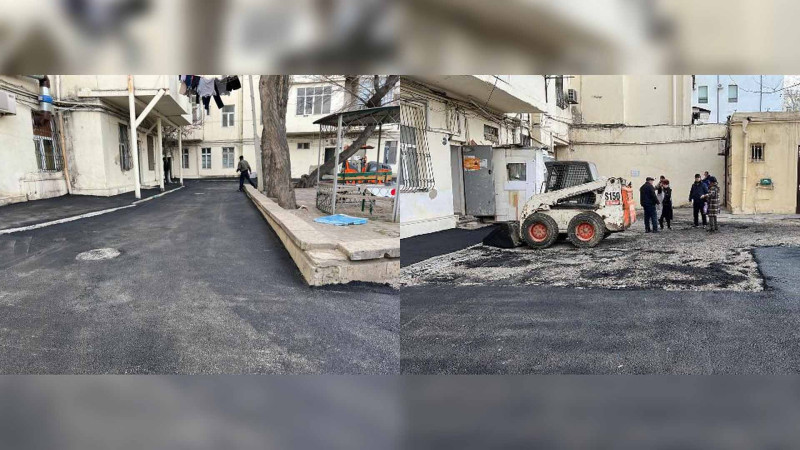 Nəsimi: Nizami küçəsi 121 ünvanında asfaltlama işləri aparılır