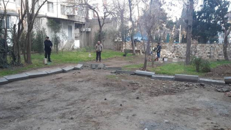 Nəsimi rayonunda məhəllələrin abadlaşdırılması davam edir