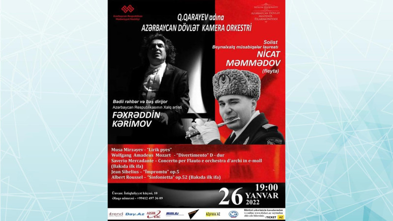 Filarmoniyada Avropa klassik musiqilərindən ibarət gecə keçiriləcək