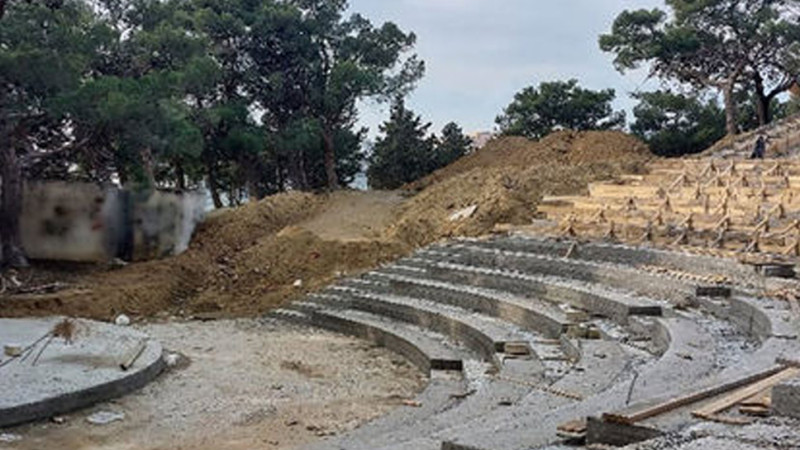 Xətai rayonunda yeni amfiteatrın tikintisinə başlanılıb