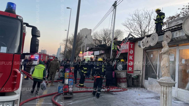 Yasamal rayonu N.Nərimanov prospektində yanğın baş verib