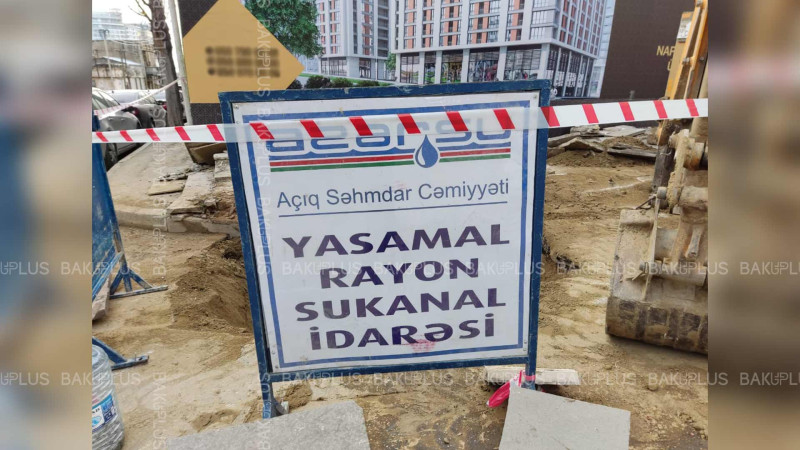 Paytaxtda müxtəlif ərazilərdə “Azərsu” ASC təmir işləri aparır