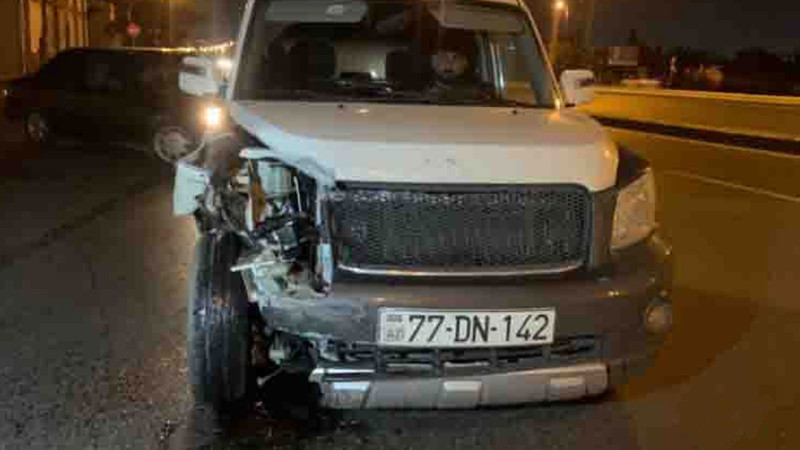 Bakının Xətai rayonunda yol qəzası baş verib
