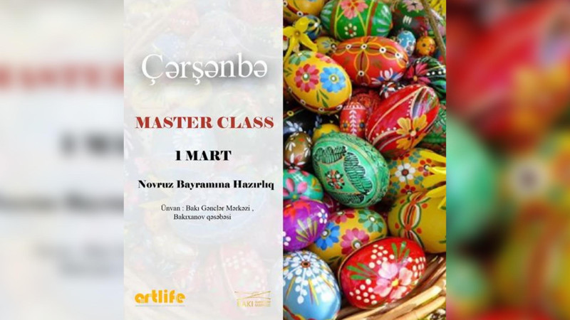 Bakıda yumurta boyamaq üzrə master-klas keçiriləcək