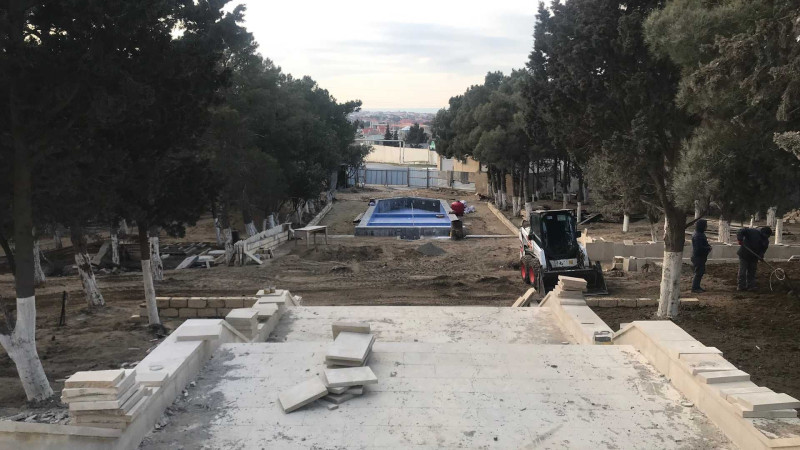 Bilgəh qəsəbəsində abadlıq-quruculuq işləri davam etdirilir