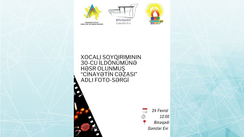 Bakıda “Cinayətin cəzası” adlı fotosərgi keçiriləcək