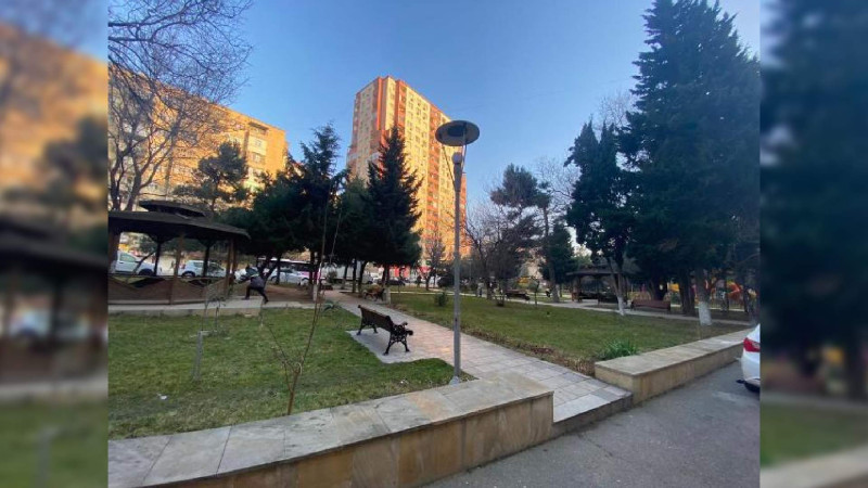Nəsimi rayonu ərazisində daha bir parkda təmir işləri sonlanmaqdadır