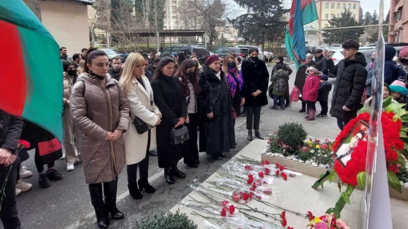 Nizami rayonunda şəhid Cavid Manafovun doğum günündə xatirəsi anılıb