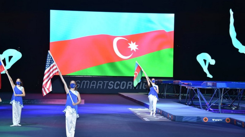 Bakıda batut gimnastikası üzrə Dünya Kubokuna start verildi