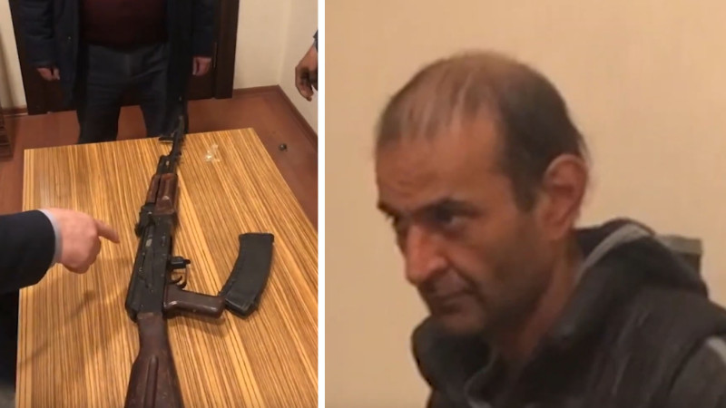 Xəzər rayonunda “Kalaşnikov” satmaq istəyən şəxs tutulub