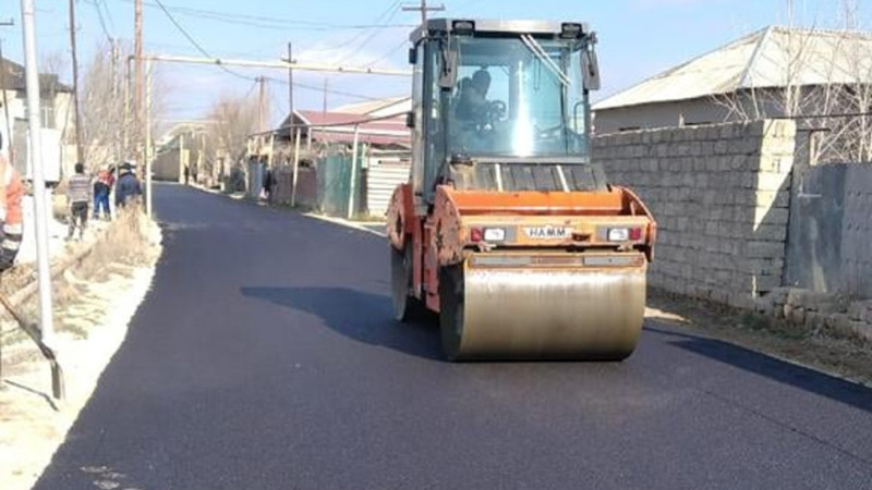 Suraxanı: Bülbülə qəsəbəsində yollar asfaltlanır
