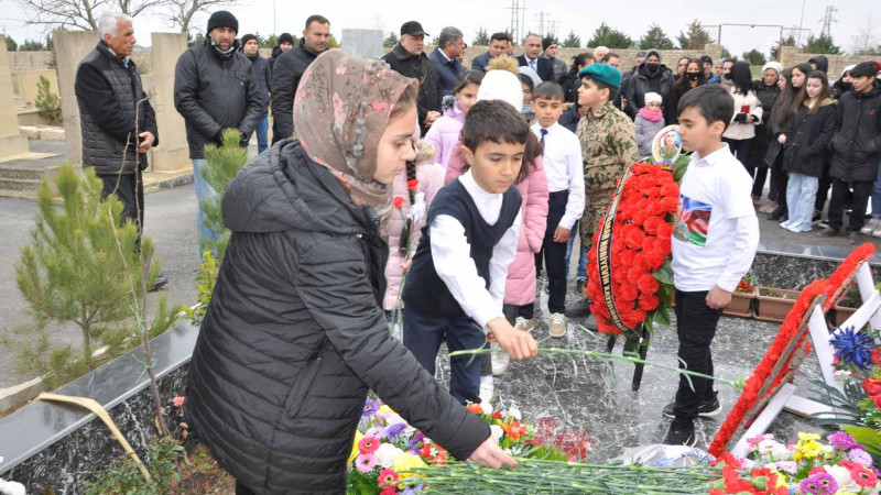 Pirallahı rayonunda şəhidin doğum günü qeyd olunub