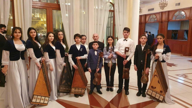 Filarmoniyada Azərbaycan Dövlət Xalq Çalğı Alətləri Orkestri konsert verib