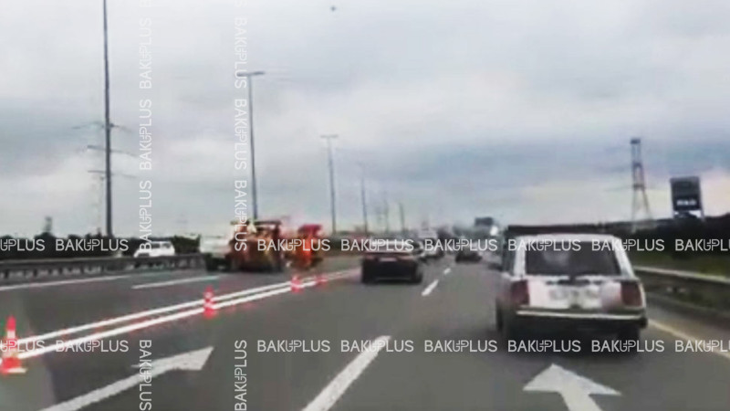 Aeroport yolunda təmir işləri gedir