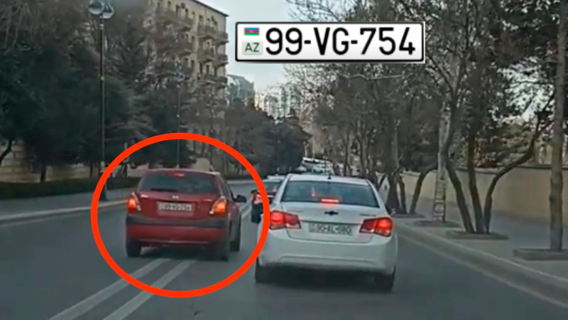 Səbail rayonunda sürücü yol hərəkəti qaydasını kobud şəkildə pozub