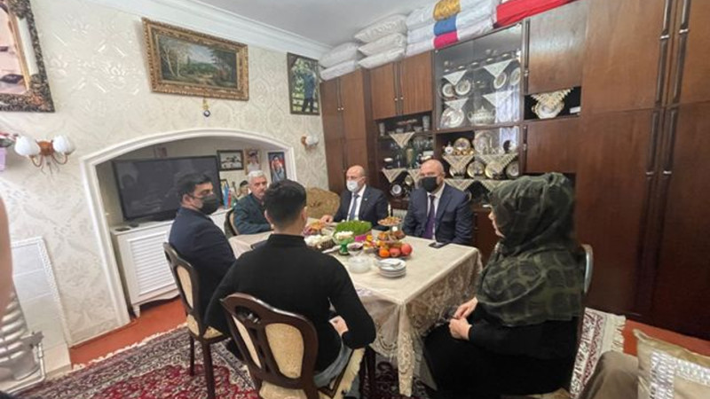 Nəsimi rayonunda şəhid ailələri ziyarət olunub