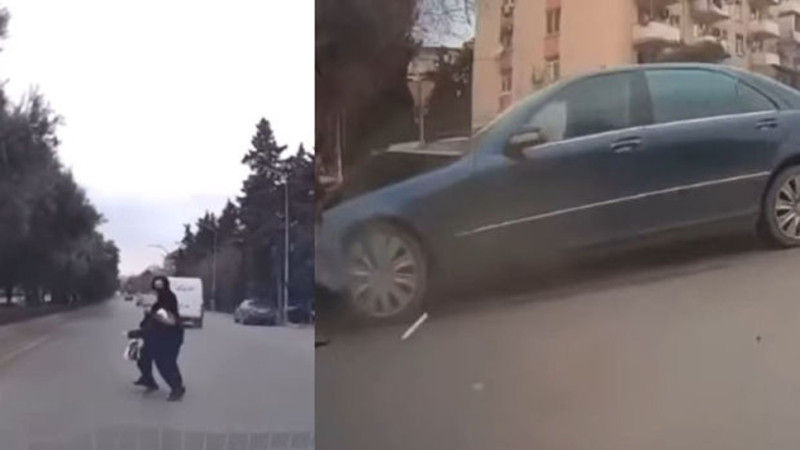 Bakıda yolu keçən piyadalar qəzaya səbəb olublar