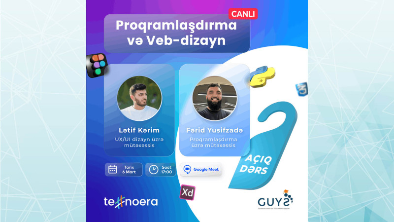 Bakıda proqramlaşdırma və dizayn mövzusunda vebinar keçiriləcək