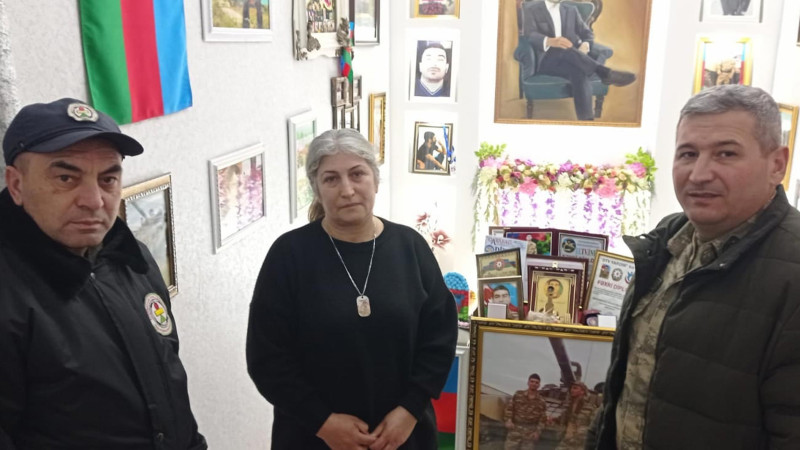 Suraxanı rayonunda şəhid ailələri ziyarət olunub